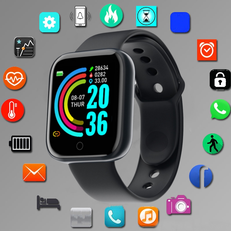 Health Wellness Bracelet - ساعة ذكية للرجال والنساء، وضع رياضي،
