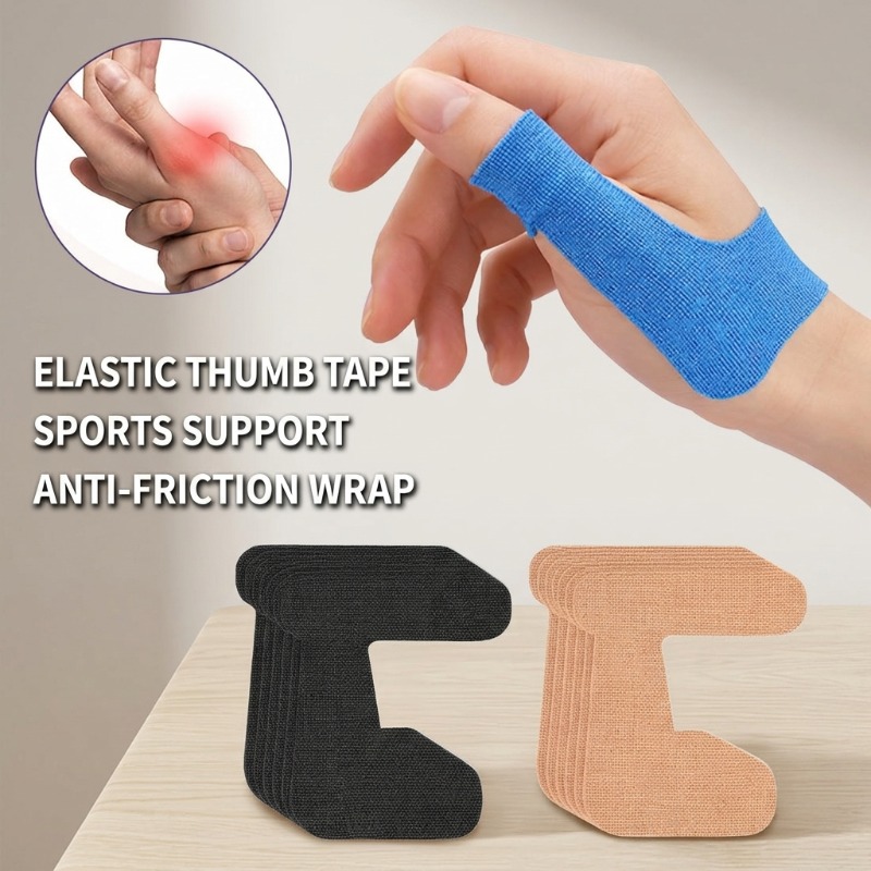 Sports Taping Precut - شريط مرن مقطع مسبقًا للإبهام، ضمادة