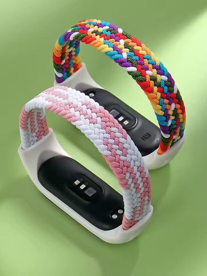 حزام لـ Mi band 7 8 6 5 نايلون - مراجعة Health Wellness Bracelet وسعره
